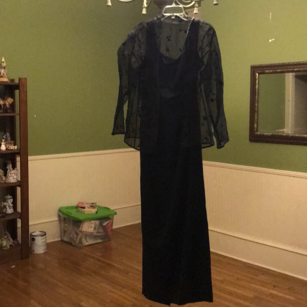 Black evening gown